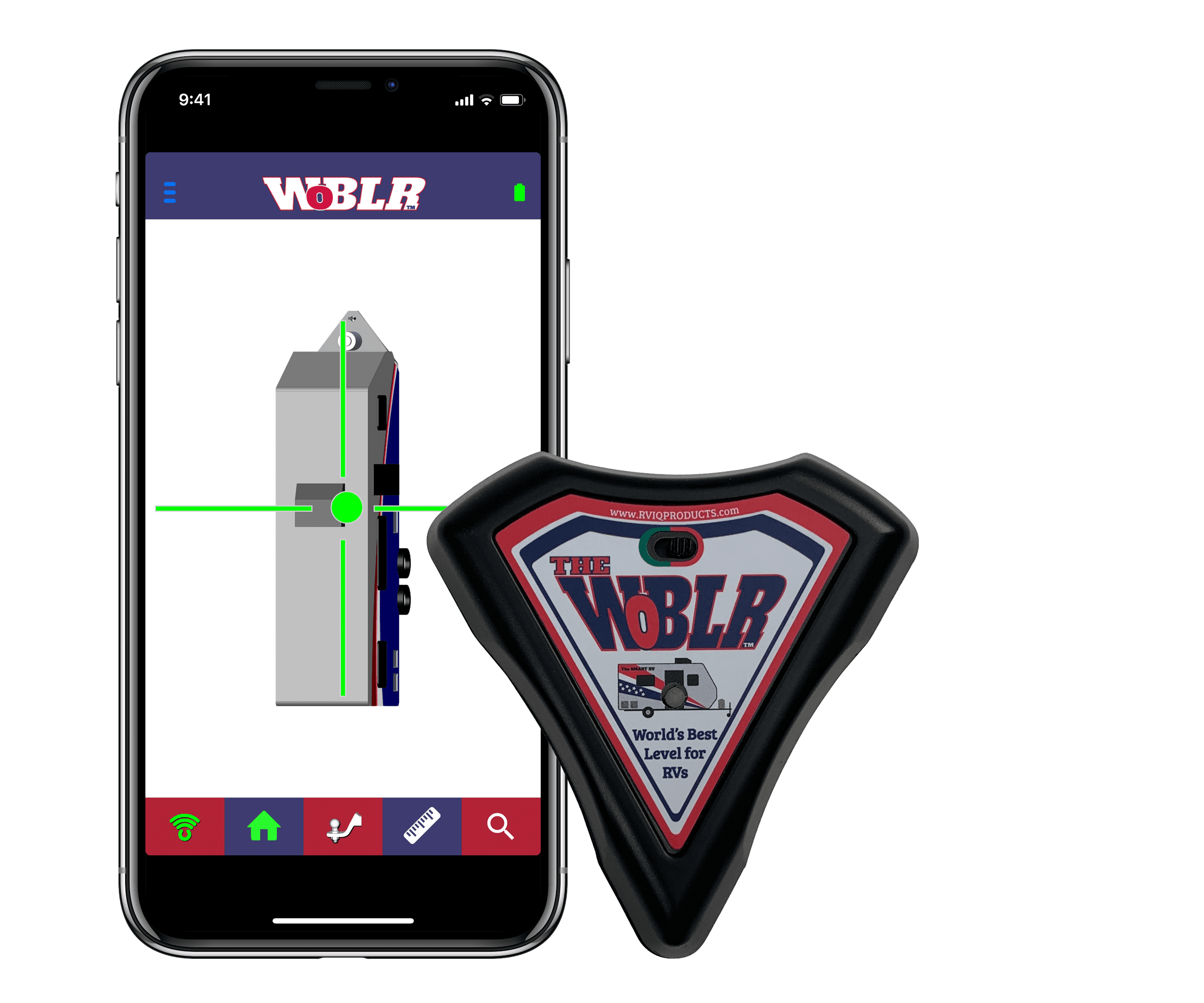 WoBLR - World's Best Level for RVs Mobile App